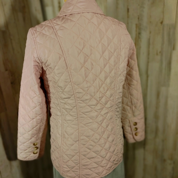 Chico's blush lightweight quilted jacket sz 0 - Picture 4 of 11